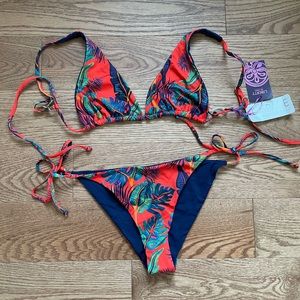 L*Space leaf print bikini